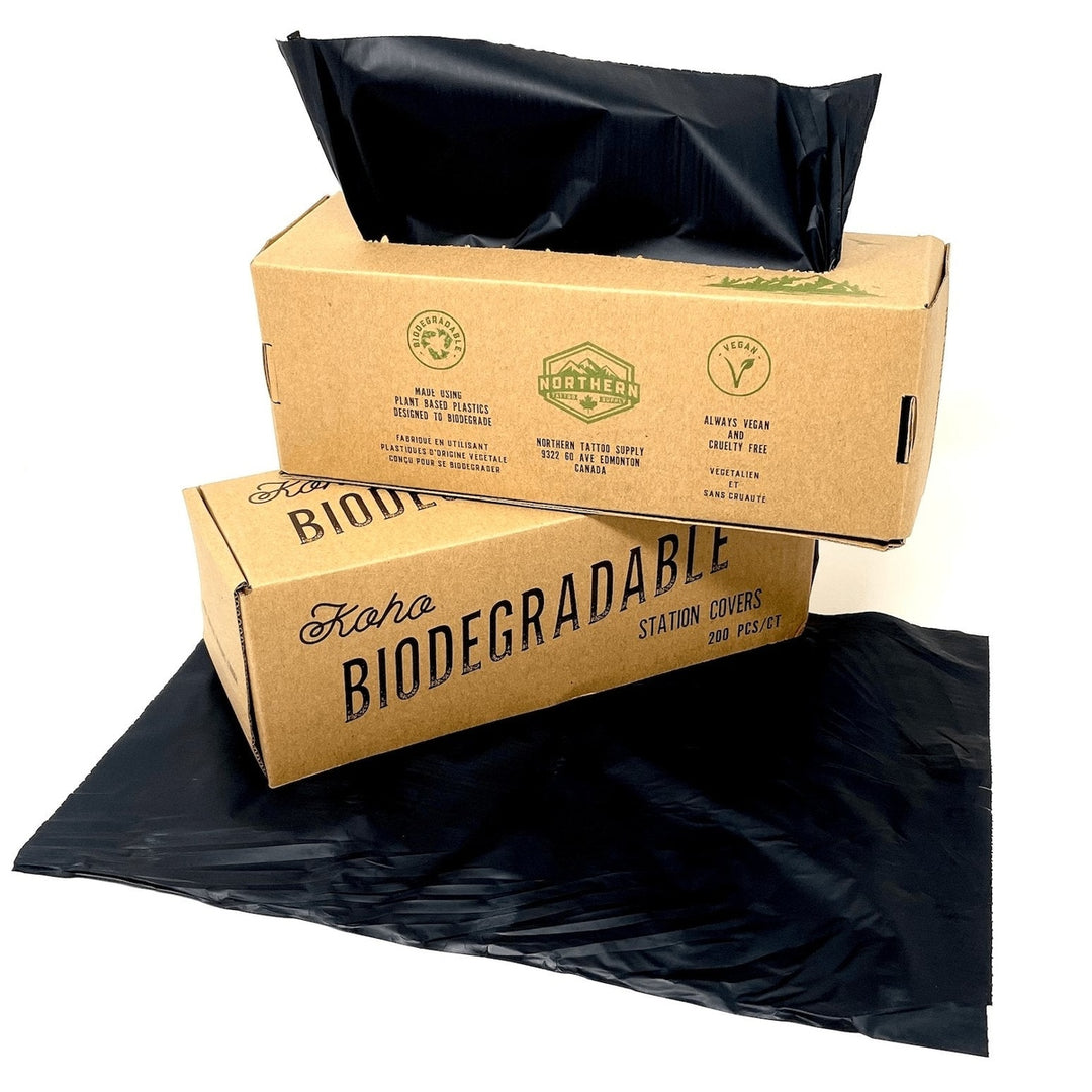 KoHo Biodegradable Station Covers from Northern Tattoo Supply - The Deadly North