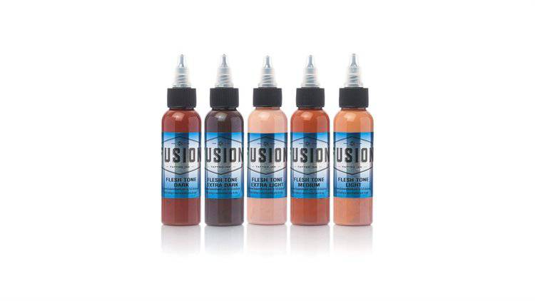 Fusion - Flesh Tone Set from Fusion Tattoo Ink - The Deadly North